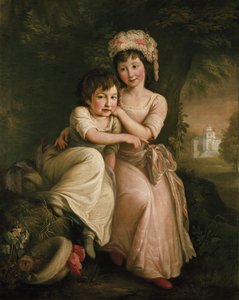 Stephen Peter és Mary Anne Rigaud portréja gyermekként